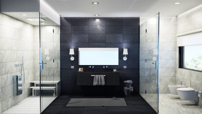 interior design_bagno black and white